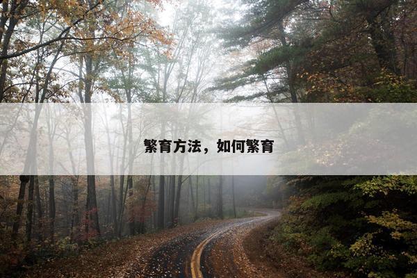 繁育方法，如何繁育