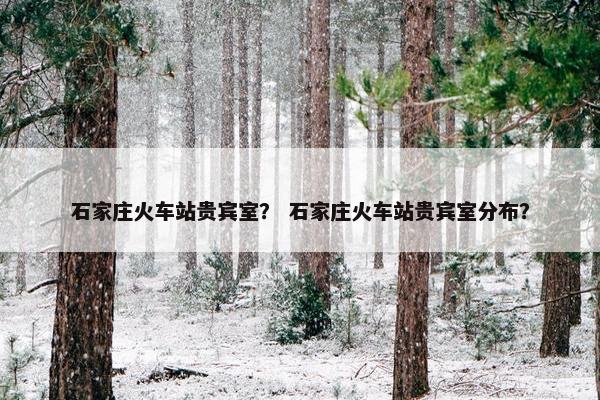 石家庄火车站贵宾室？ 石家庄火车站贵宾室分布？