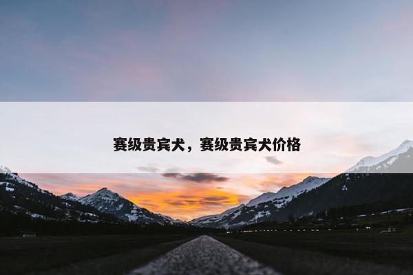 赛级贵宾犬，赛级贵宾犬价格