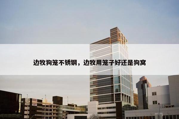 边牧狗笼不锈钢，边牧用笼子好还是狗窝