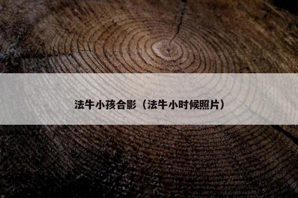 法牛小孩合影（法牛小时候照片）
