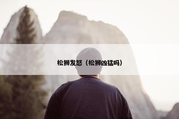 松狮发怒（松狮凶猛吗）