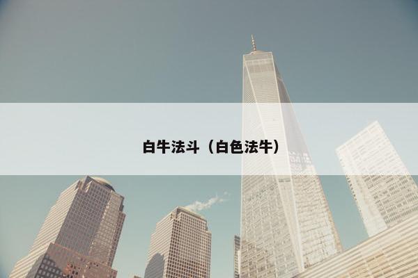 白牛法斗（白色法牛）
