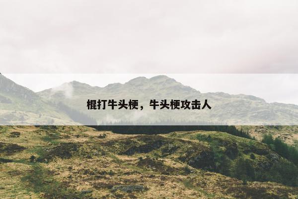 棍打牛头梗，牛头梗攻击人