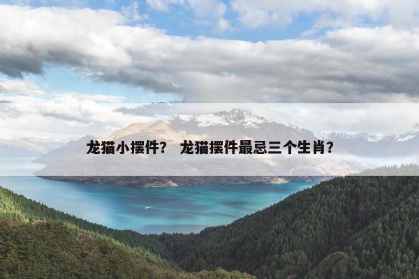 龙猫小摆件？ 龙猫摆件最忌三个生肖？