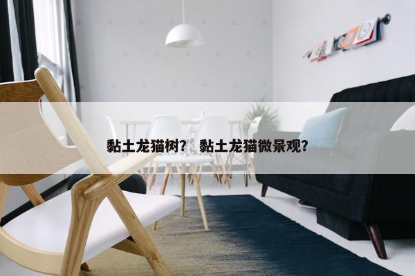 黏土龙猫树？ 黏土龙猫微景观？