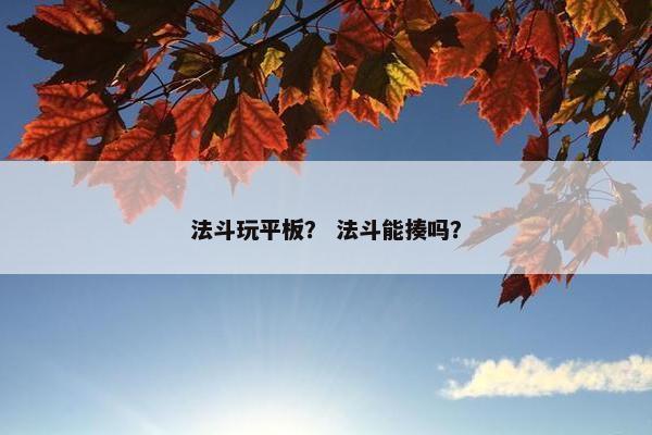 法斗玩平板？ 法斗能揍吗？