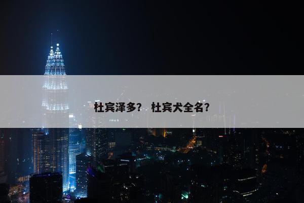 杜宾泽多？ 杜宾犬全名？