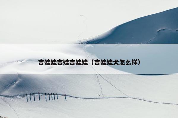 吉娃娃吉娃吉娃娃（吉娃娃犬怎么样）