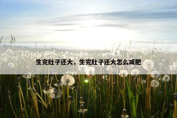 生完肚子还大，生完肚子还大怎么减肥