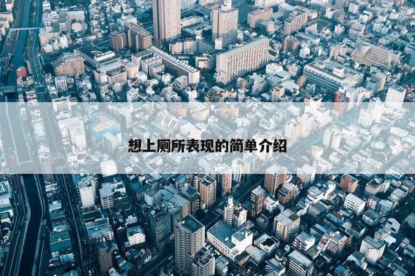 想上厕所表现的简单介绍