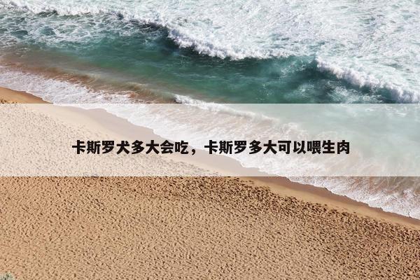卡斯罗犬多大会吃，卡斯罗多大可以喂生肉