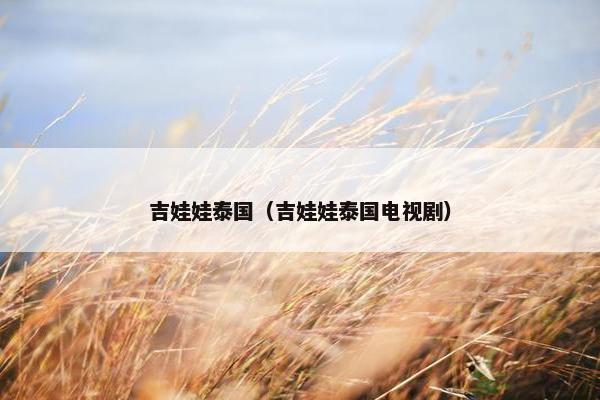 吉娃娃泰国（吉娃娃泰国电视剧）