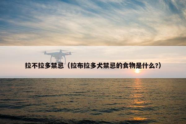 拉不拉多禁忌（拉布拉多犬禁忌的食物是什么?）
