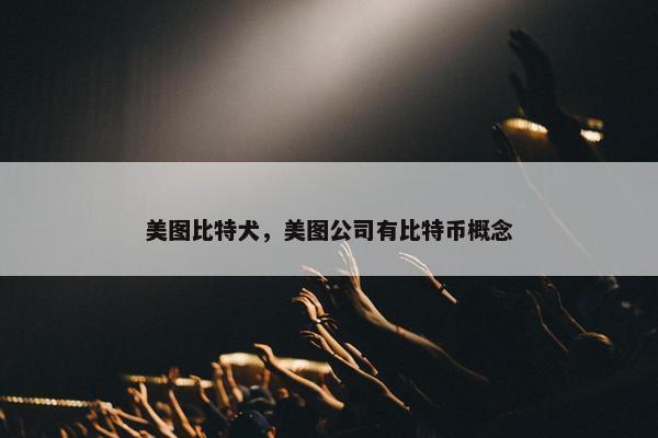 美图比特犬，美图公司有比特币概念