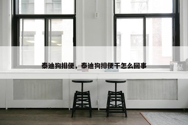 泰迪狗排便，泰迪狗排便干怎么回事