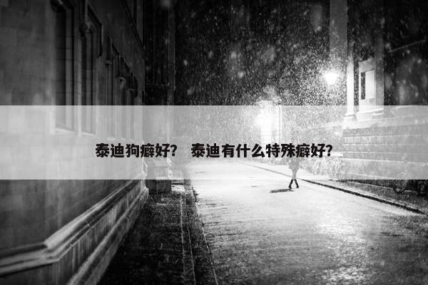 泰迪狗癖好？ 泰迪有什么特殊癖好？