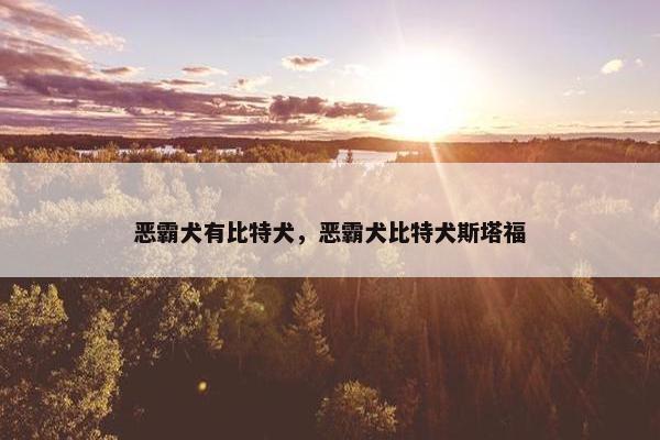 恶霸犬有比特犬，恶霸犬比特犬斯塔福
