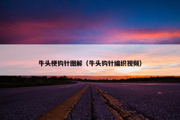 牛头梗钩针图解（牛头钩针编织视频）