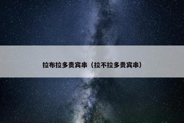 拉布拉多贵宾串（拉不拉多贵宾串）