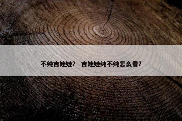 不纯吉娃娃？ 吉娃娃纯不纯怎么看？