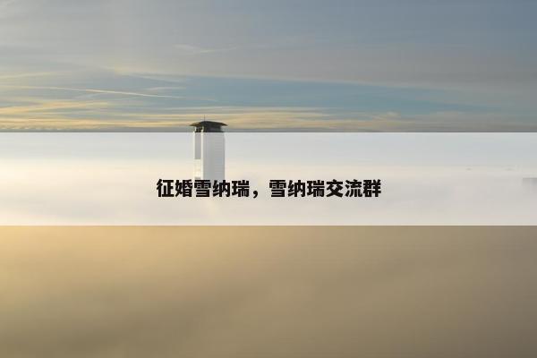 征婚雪纳瑞，雪纳瑞交流群