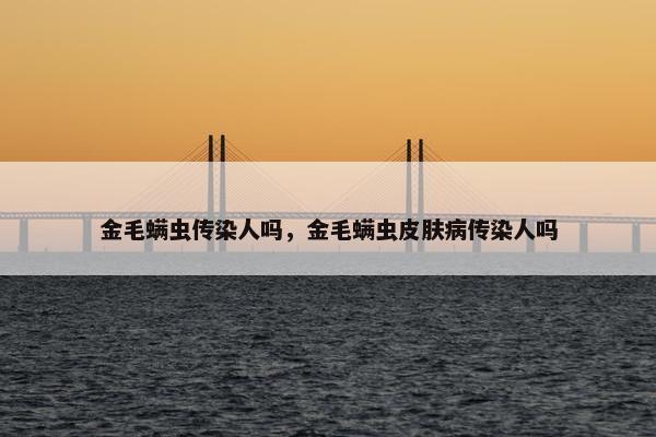金毛螨虫传染人吗，金毛螨虫皮肤病传染人吗