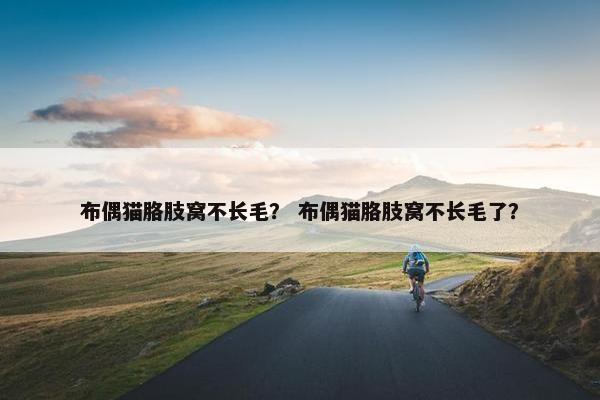 布偶猫胳肢窝不长毛？ 布偶猫胳肢窝不长毛了？