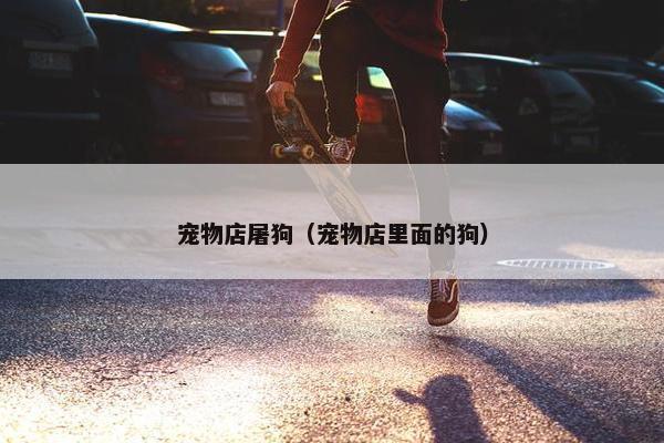 宠物店屠狗（宠物店里面的狗）