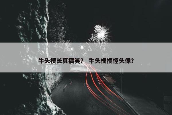 牛头梗长真搞笑？ 牛头梗搞怪头像？
