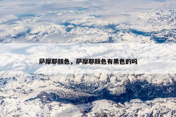 萨摩耶颜色，萨摩耶颜色有黑色的吗