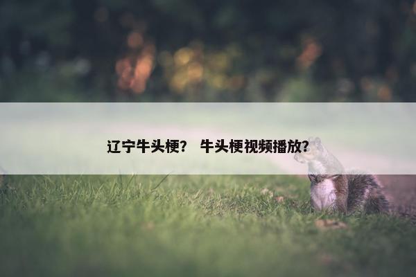 辽宁牛头梗？ 牛头梗视频播放？