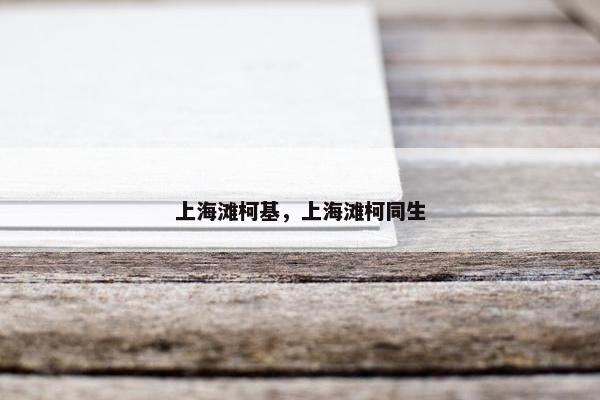 上海滩柯基，上海滩柯同生