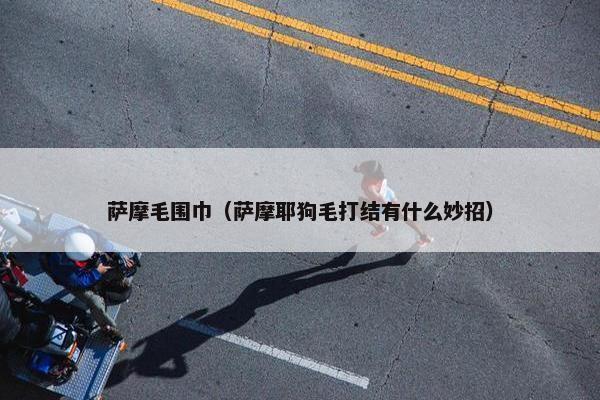 萨摩毛围巾（萨摩耶狗毛打结有什么妙招）
