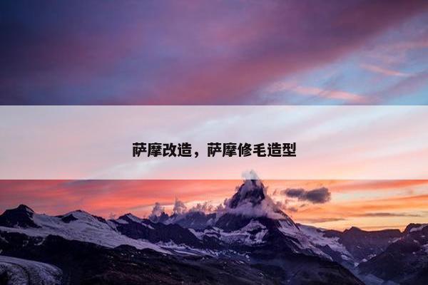 萨摩改造，萨摩修毛造型