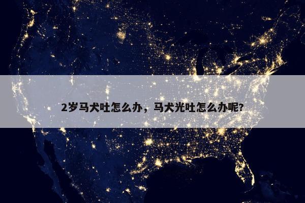 2岁马犬吐怎么办，马犬光吐怎么办呢?