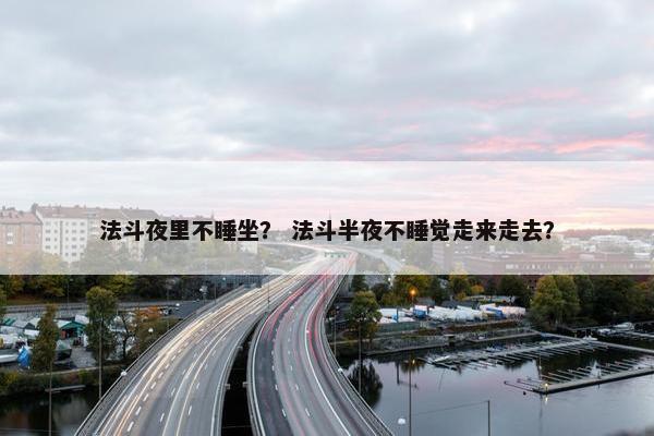 法斗夜里不睡坐？ 法斗半夜不睡觉走来走去？