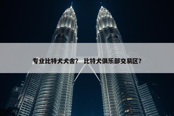 专业比特犬犬舍？ 比特犬俱乐部交易区？