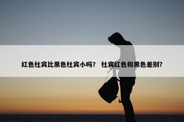 红色杜宾比黑色杜宾小吗？ 杜宾红色和黑色差别？