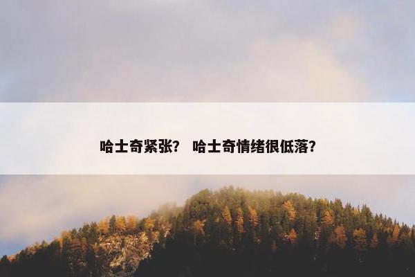 哈士奇紧张？ 哈士奇情绪很低落？