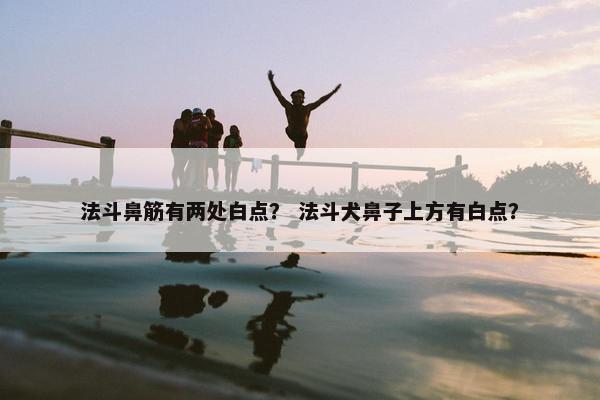 法斗鼻筋有两处白点？ 法斗犬鼻子上方有白点？