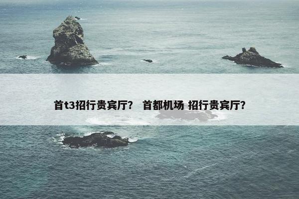 首t3招行贵宾厅？ 首都机场 招行贵宾厅？