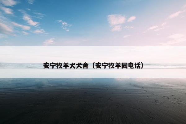 安宁牧羊犬犬舍（安宁牧羊园电话）