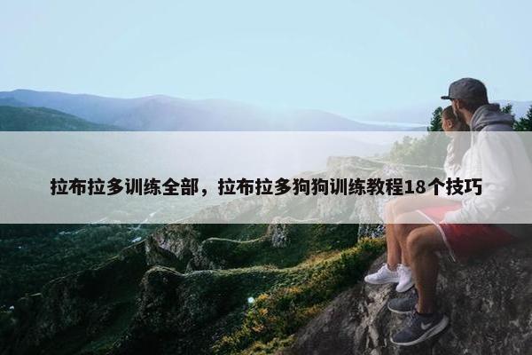 拉布拉多训练全部，拉布拉多狗狗训练教程18个技巧