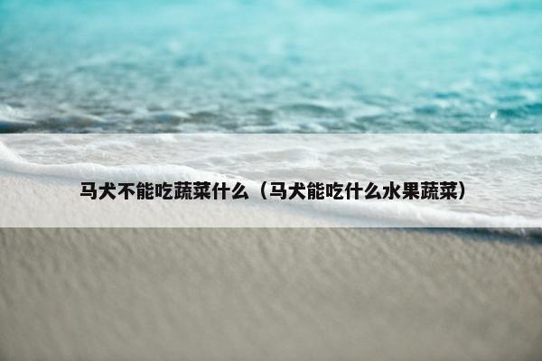 马犬不能吃蔬菜什么（马犬能吃什么水果蔬菜）
