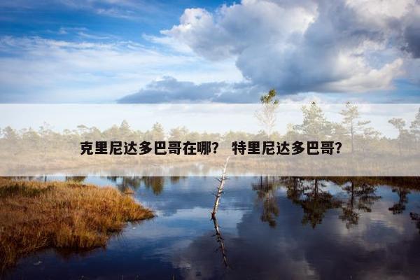 克里尼达多巴哥在哪？ 特里尼达多巴哥？