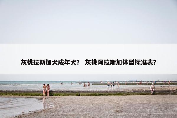 灰桃拉斯加犬成年犬？ 灰桃阿拉斯加体型标准表？