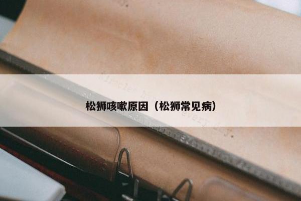 松狮咳嗽原因（松狮常见病）