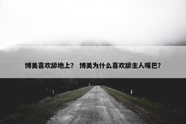 博美喜欢舔地上？ 博美为什么喜欢舔主人嘴巴？