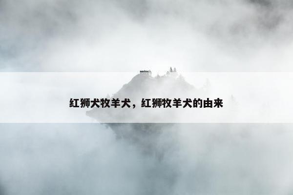 红狮犬牧羊犬，红狮牧羊犬的由来
